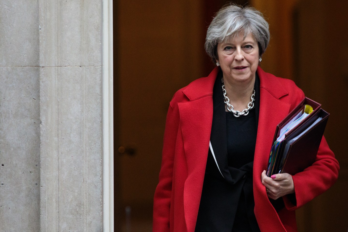 Theresa May Attends Prime Minister's Questions