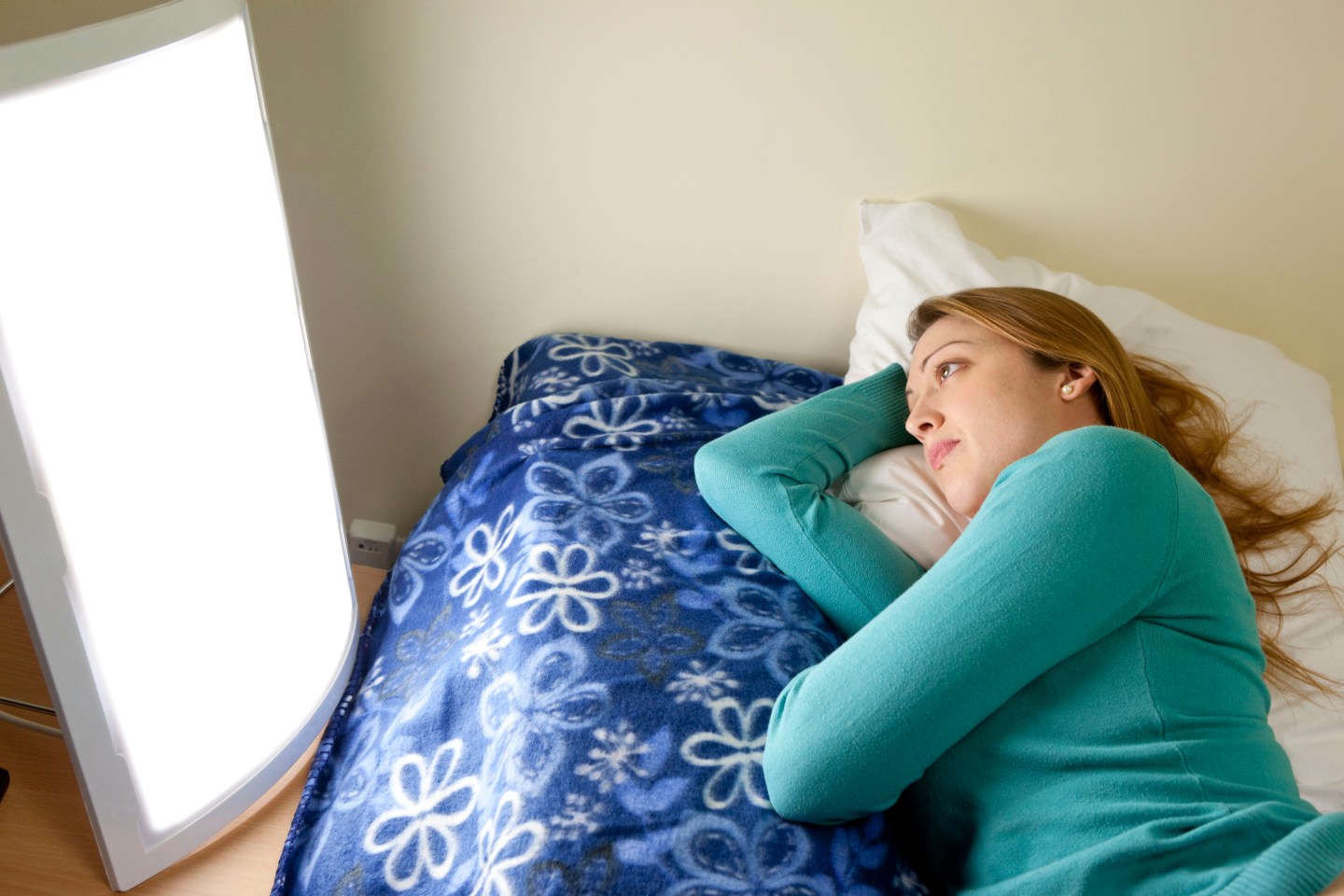 Light therapy woman