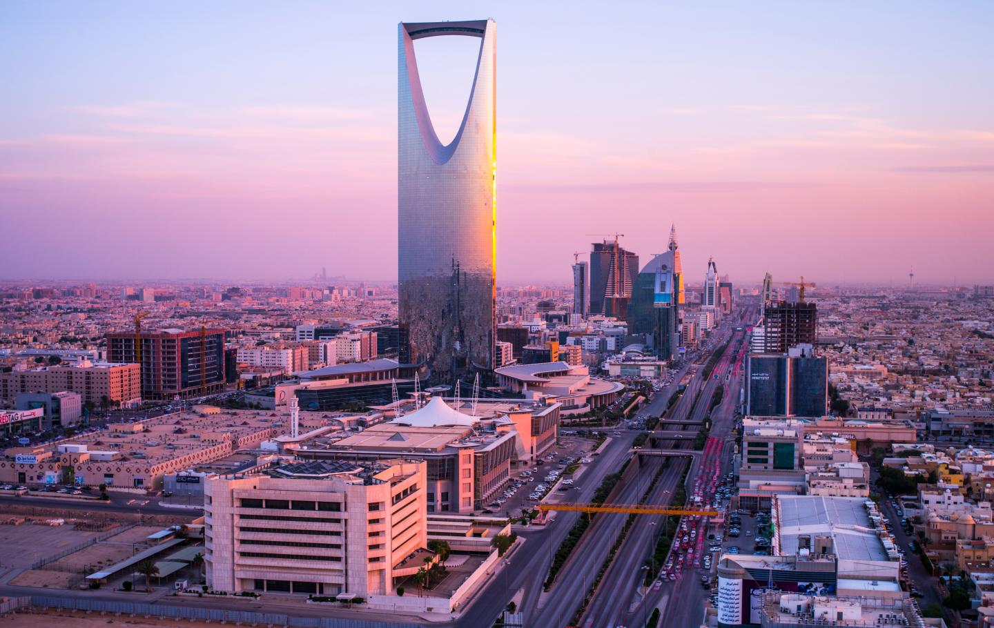 Riyadh at sunset