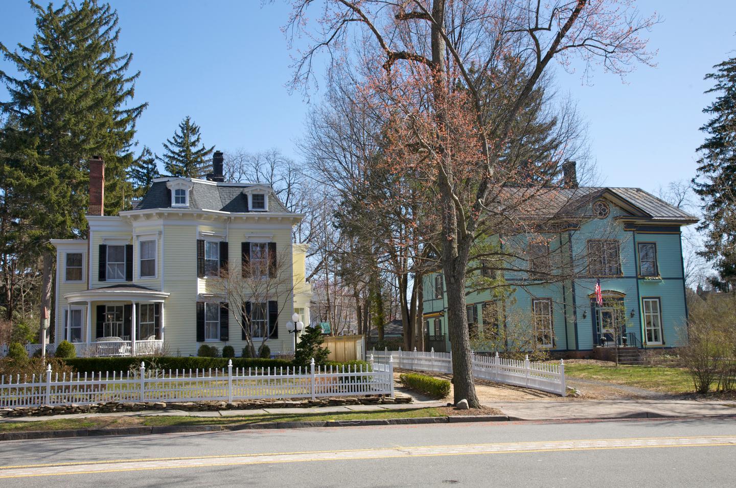 Historic homes, Morristown, Morris County, New Jersey, USA, March 2010