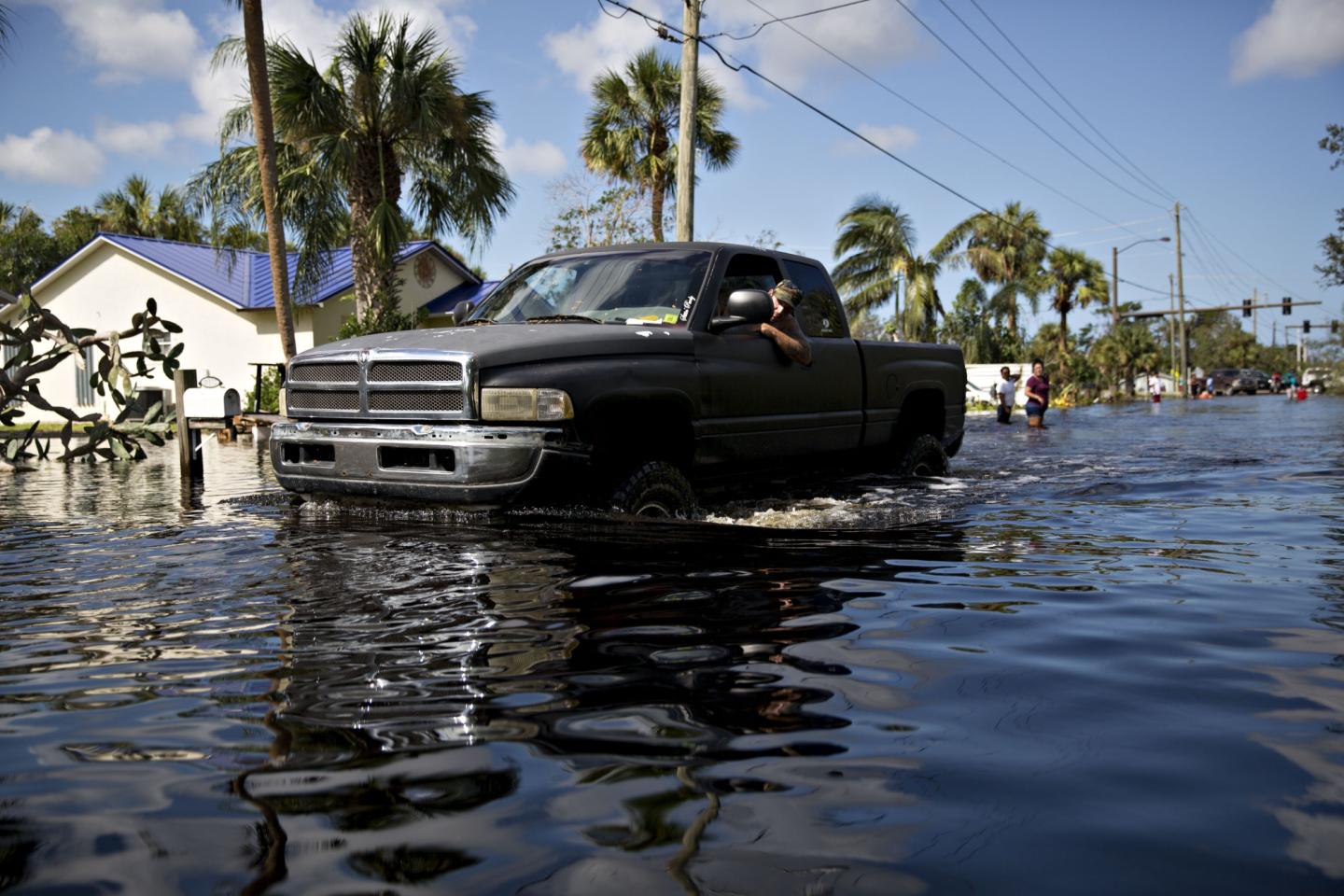 Hurricane Aftermath As Seven Million Plunged Into Darkness While Irma Tears Across South