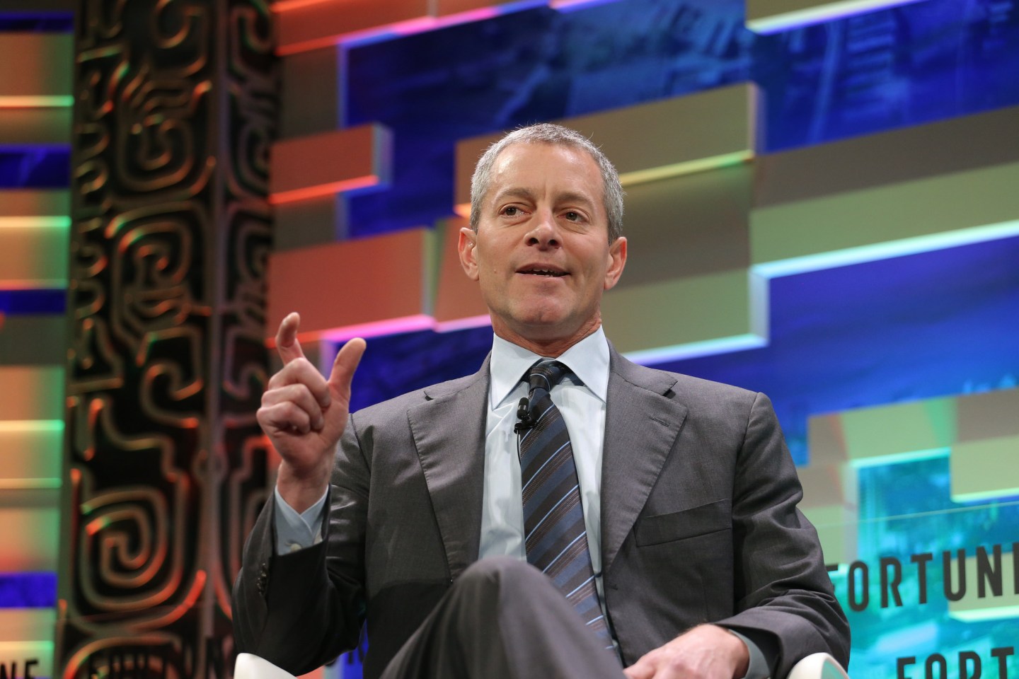 Walmart Stores chairman Greg Penner speaking at the 2017 Fortune Global Forum in Guangzhou, China.