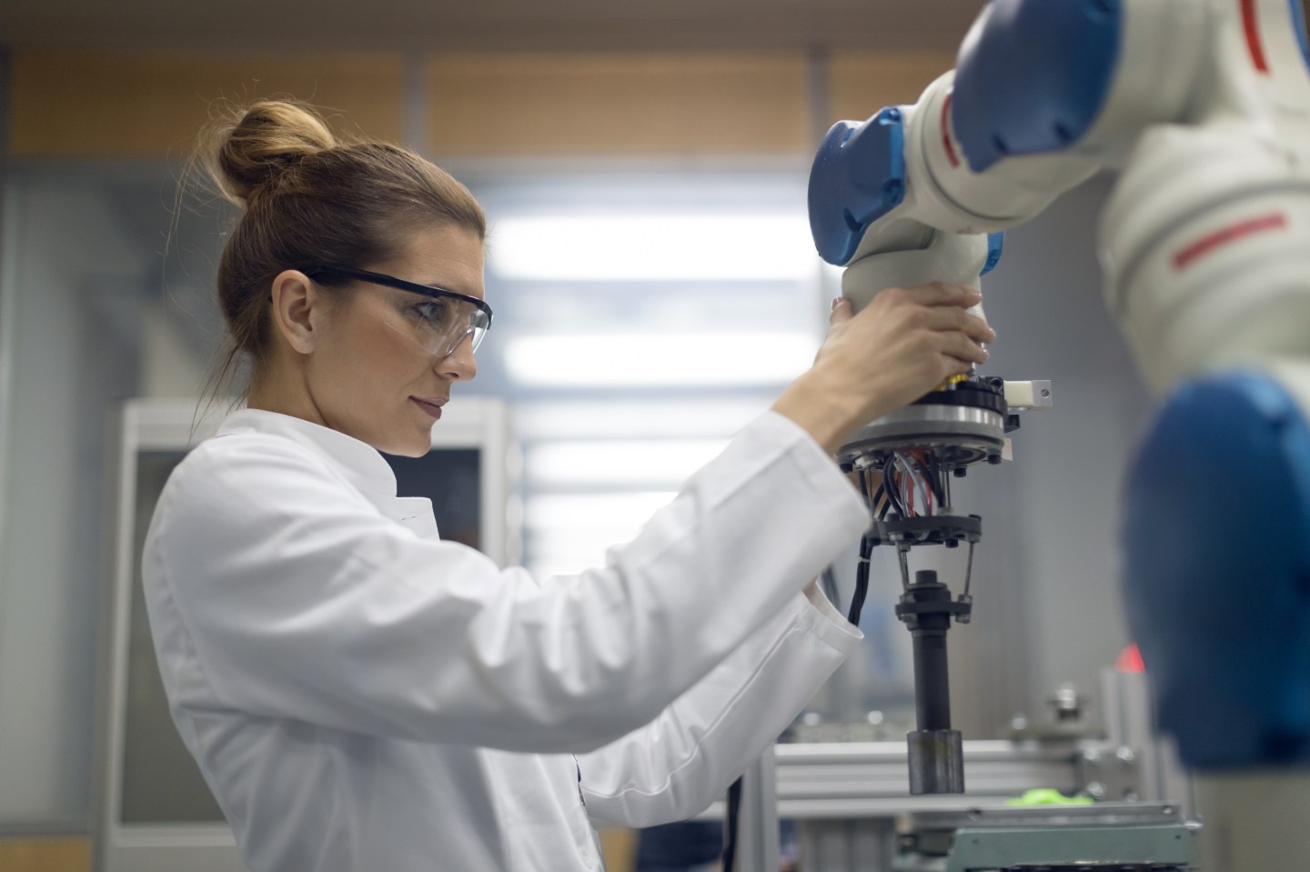 Female engineer working