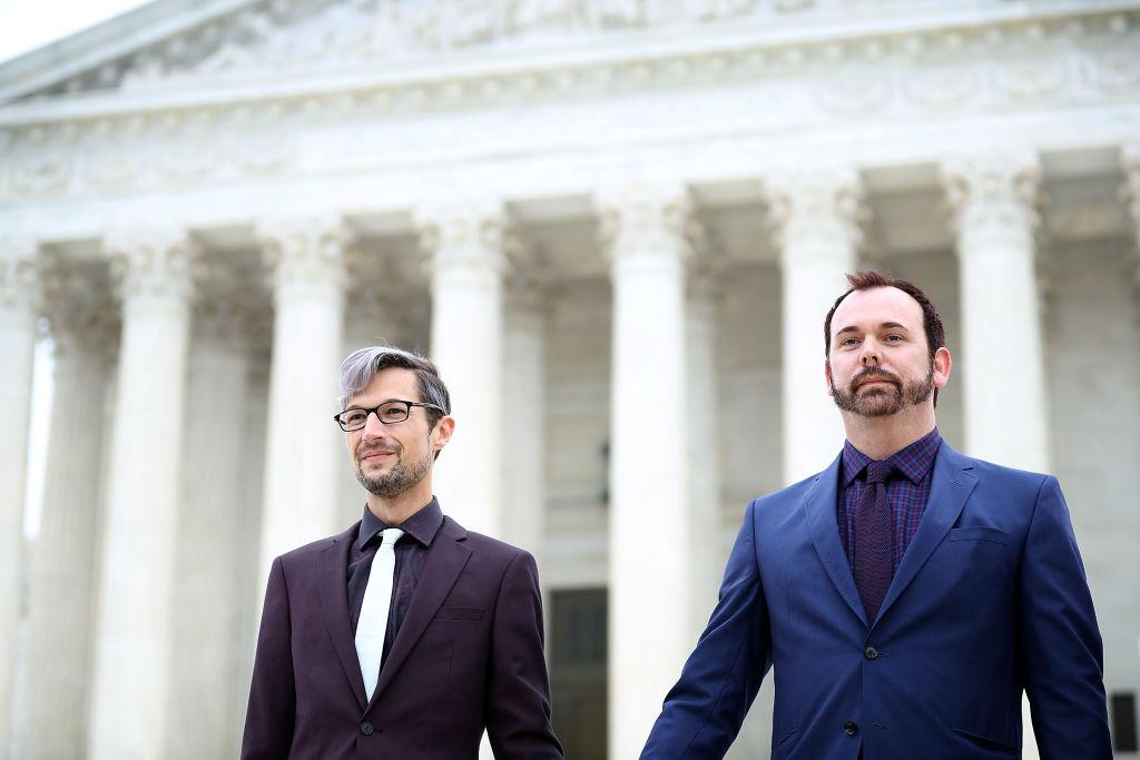 Protestors Hold Rallies Outside Supreme Court Over Cakeshop Civil Rights Case