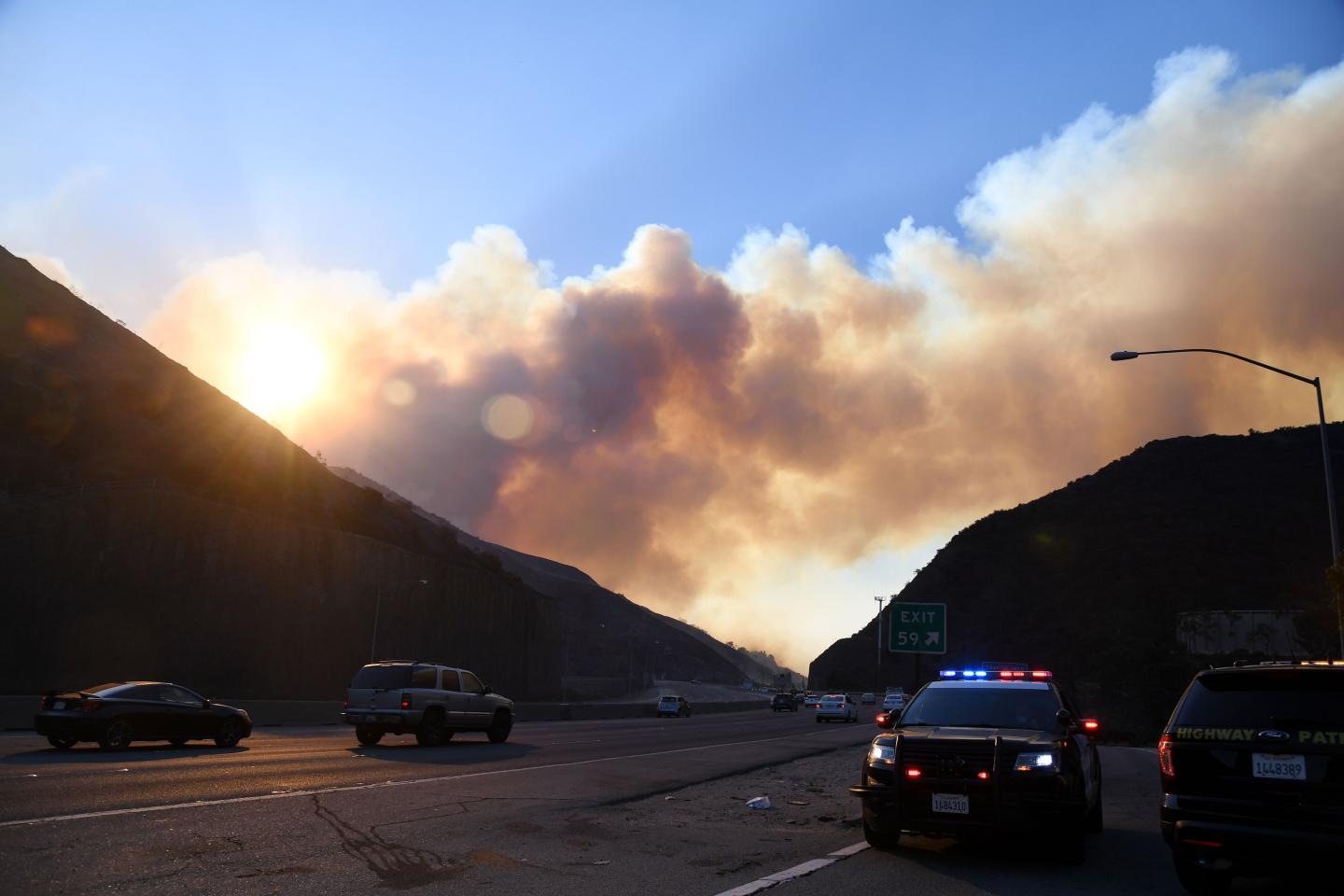 405 freeway fire
