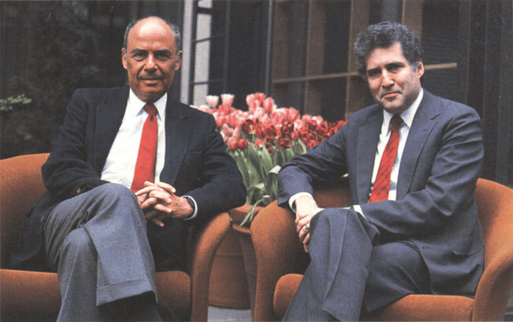 Marshall Loeb and William Rukeyser of Fortune in 1986.