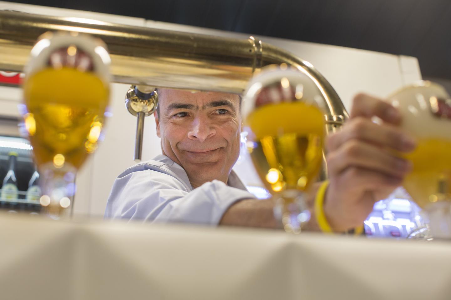 Anheuser-Busch InBev NV Chief Executive Officer Carlos Brito Attends Full Year Results News Conference As Mainstream Beer Demand Dries Up