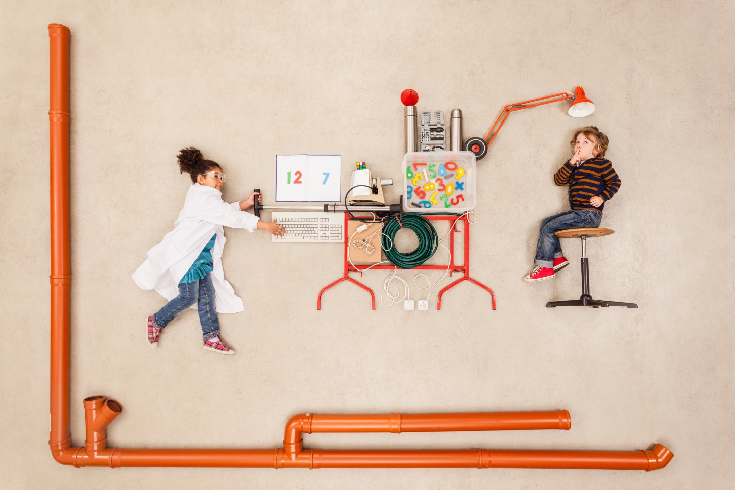 Children creating miraculous learning machine