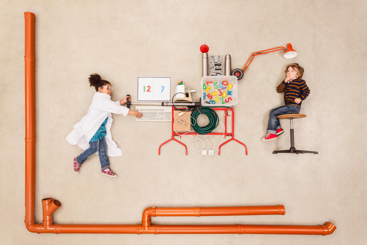 Children creating miraculous learning machine