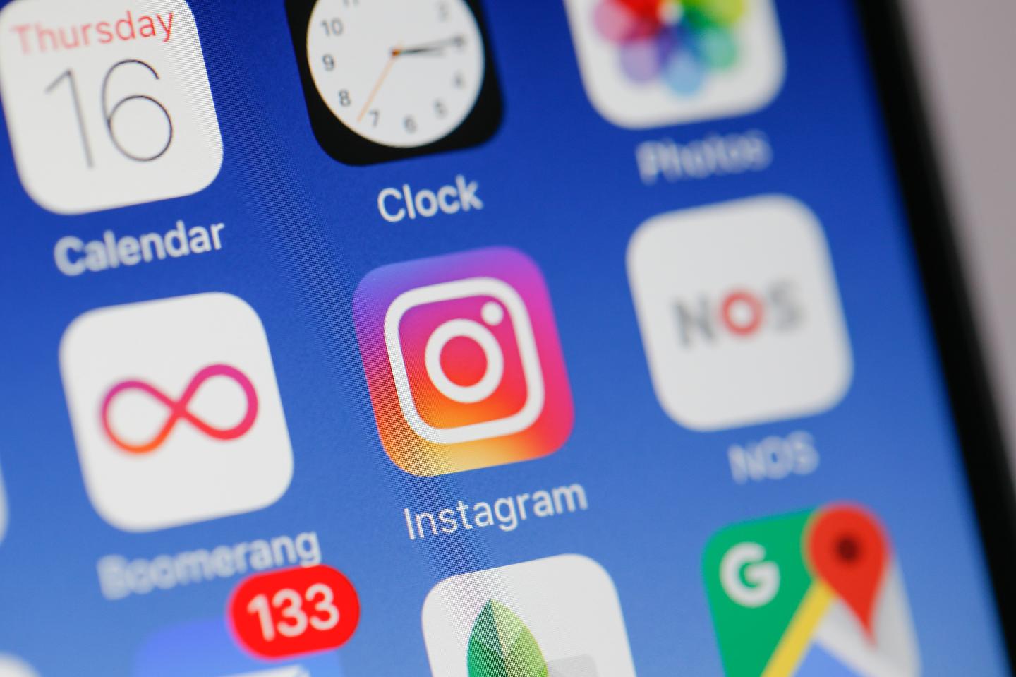 Instagram app on an iPhone.