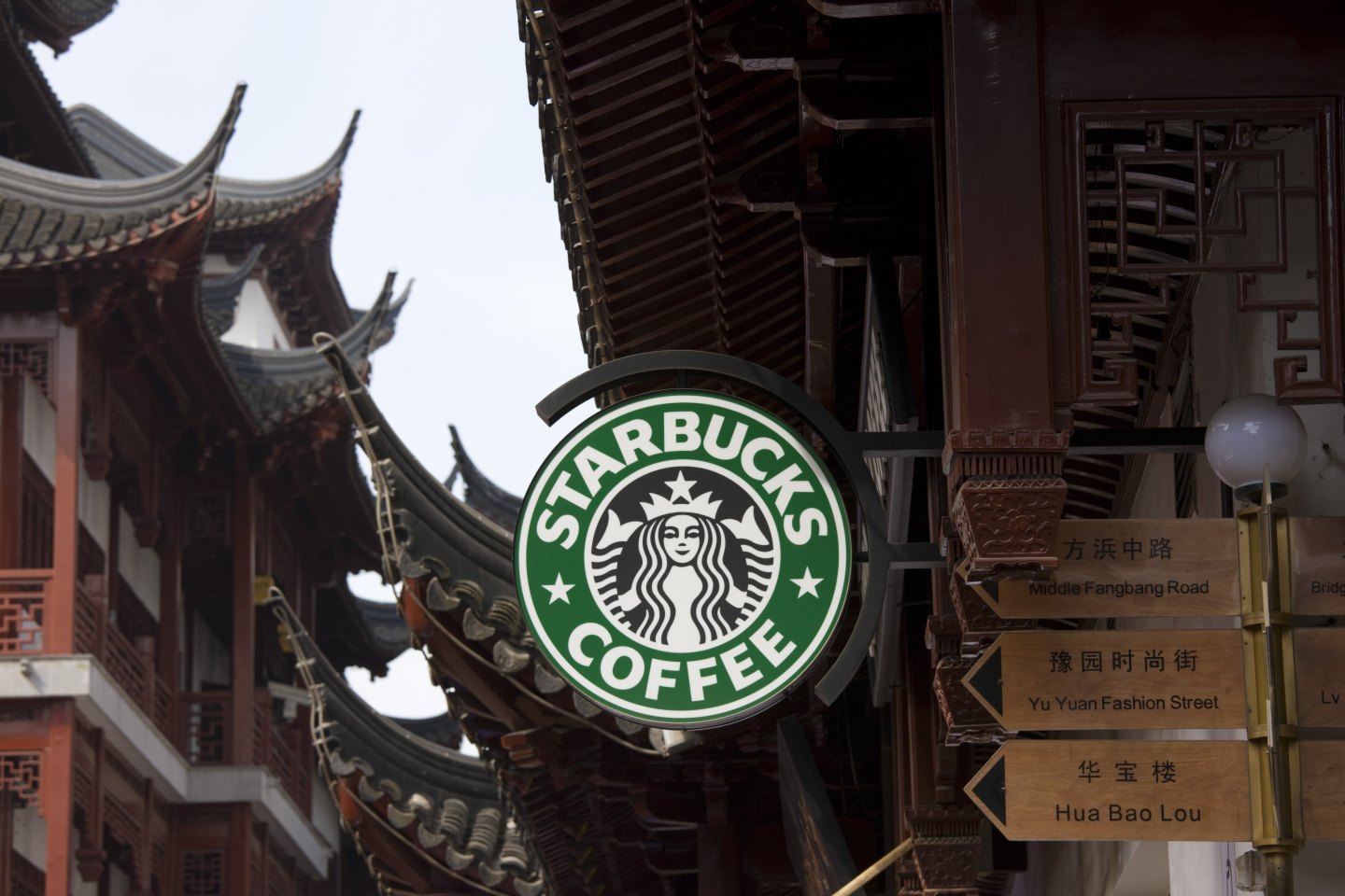Starbucks, Yu Garden Bazaar, Shanghai, China