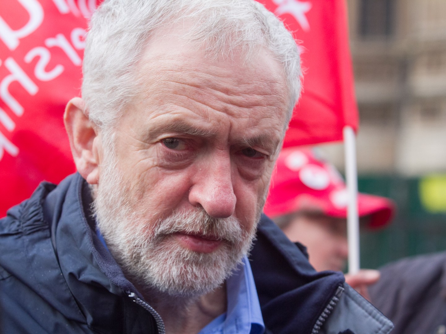 British Labour Leader Jeremy Corbyn At Universal Credit Rally In London