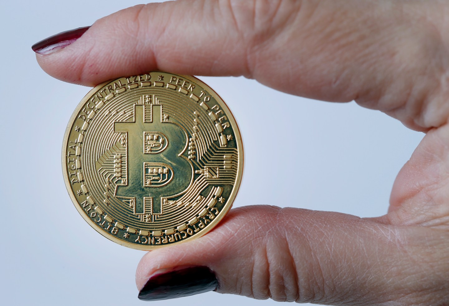 Visual Representation Of The Digital Cryptocurrency, Bitcoin in Paris