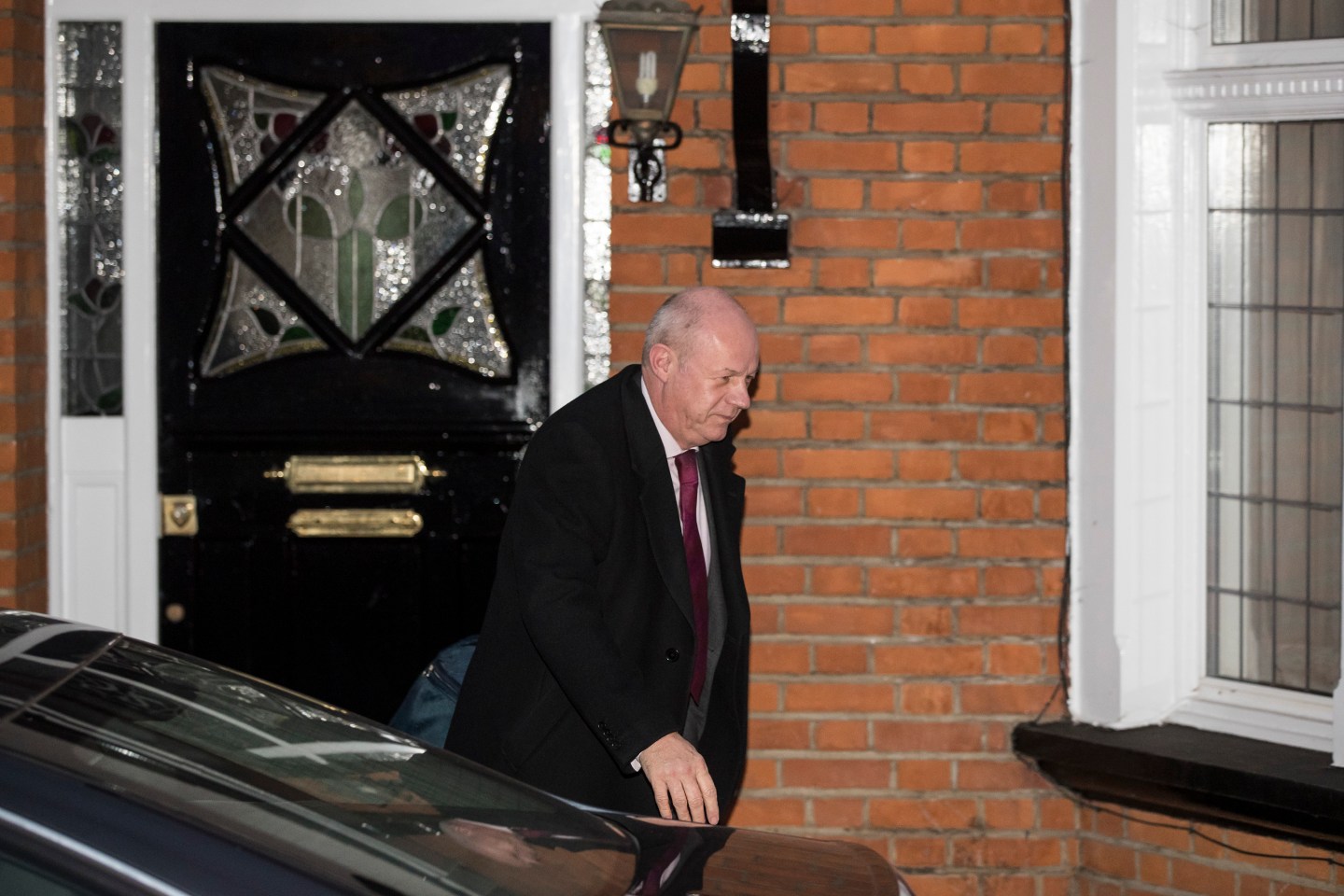 Britain's First Secretary of State Damian Green Leaves His Home In London