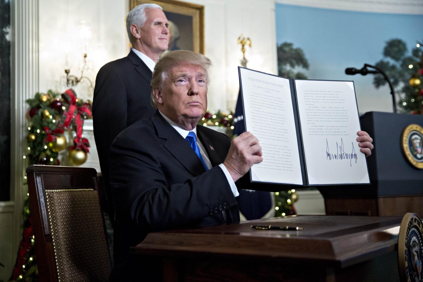 President Trump Gives A Statement On Jerusalem At The White House