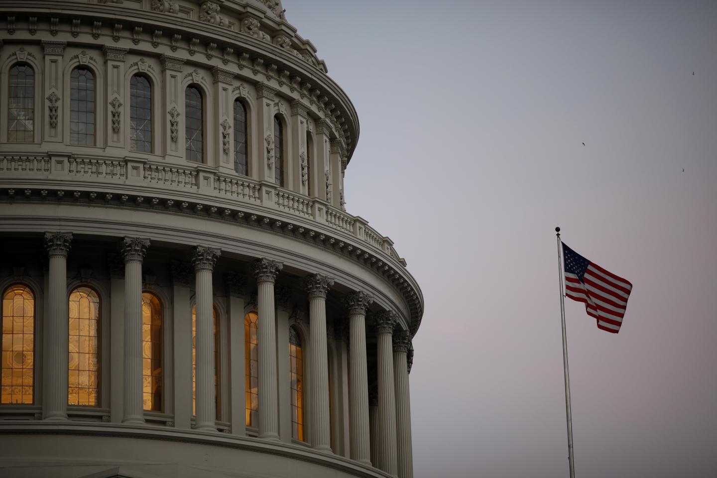 The U.S. Capitol As Congress Averts A Government Shutdown