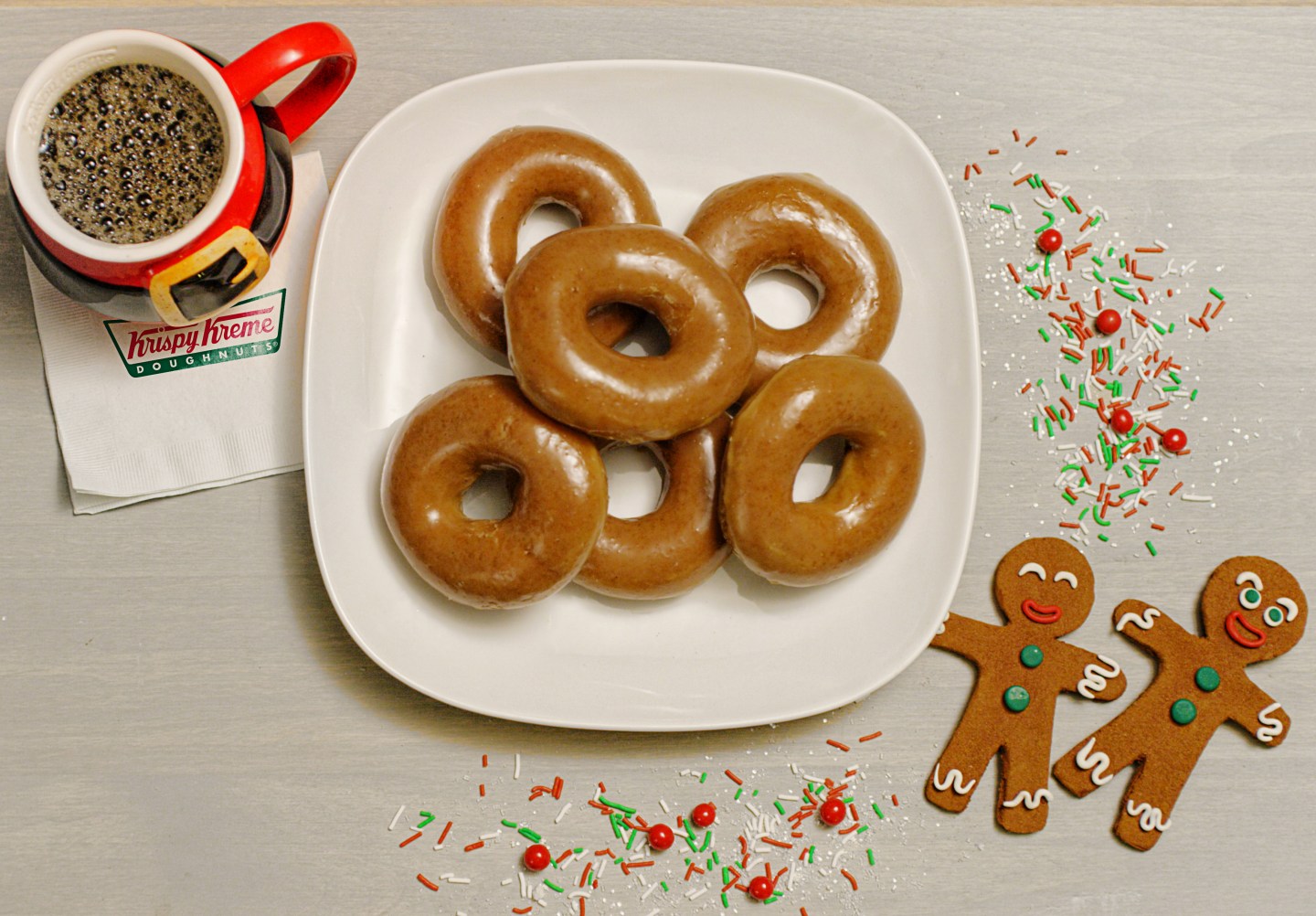 Gingerbread doughnut Krispy Kreme