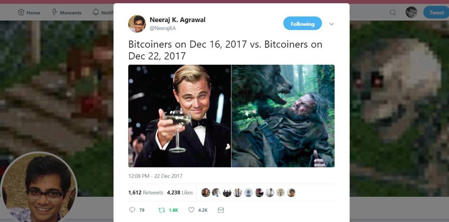 tweet about bitcoin crash