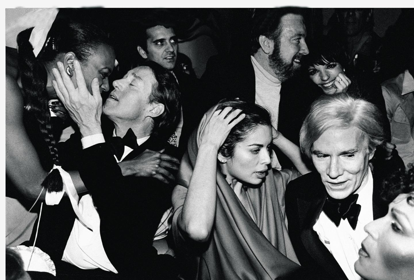 Celebrities during New Year's Eve party at Studio 54: