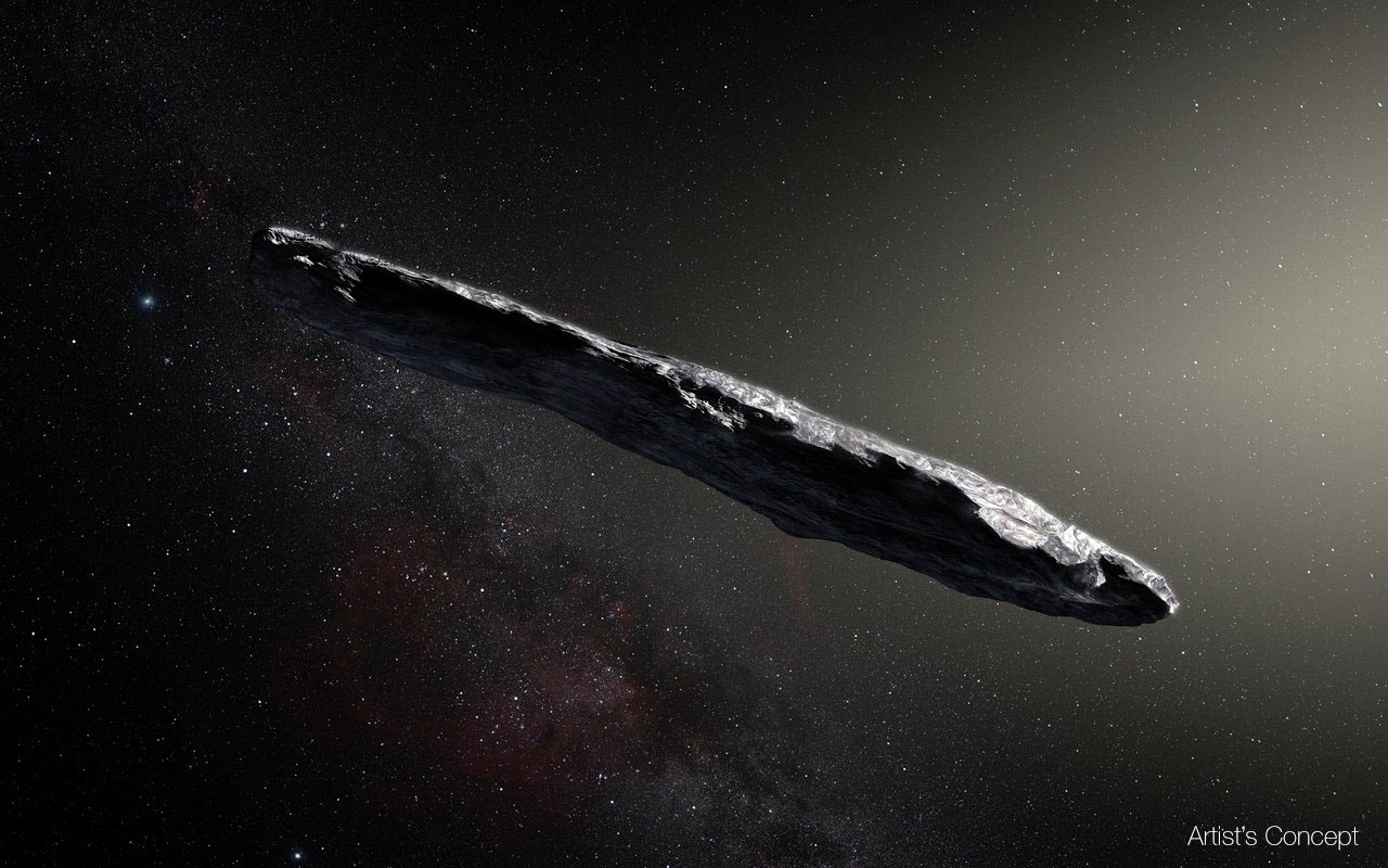 NASA artist’s impression of `Oumuamua