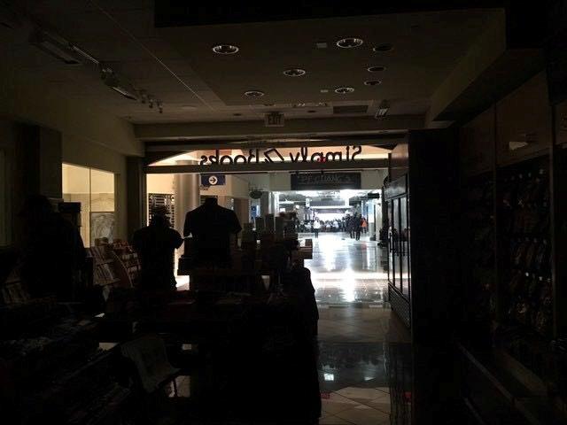 The Atlanta's airport is pictured during the power outage, in Atlanta