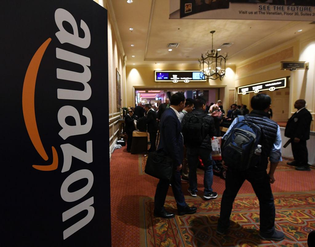 at booth during CES 2018 at the Las Vegas Convention Center on January 11, 2018 in Las Vegas, Nevada. CES, the world's largest annual consumer technology trade show, runs through January 12 and features about 3,900 exhibitors showing off their latest products and services to more than 170,000 attendees.