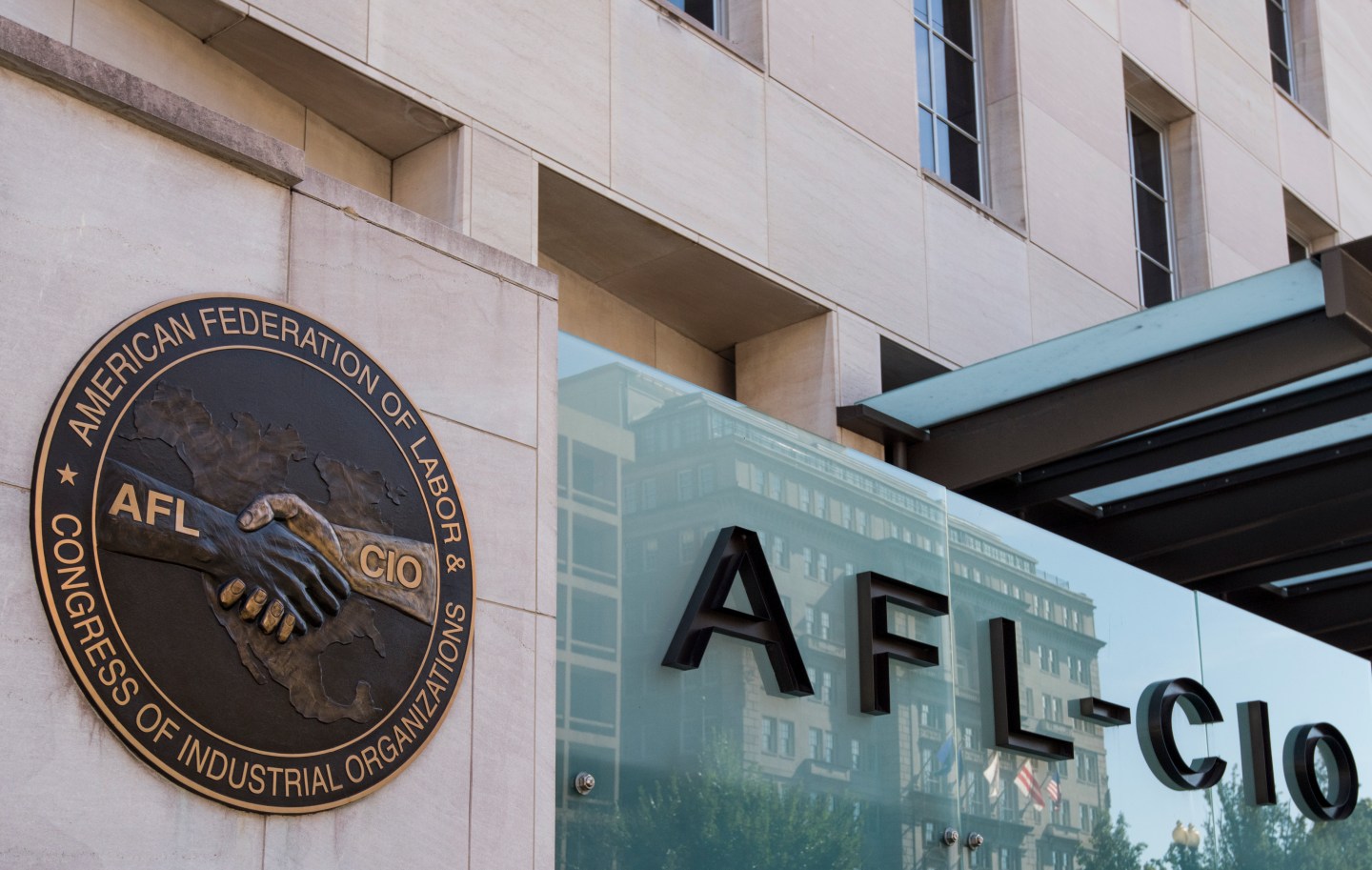 The AFL-CIO building in Washington, DC on Friday, Oct. 20, 2017.