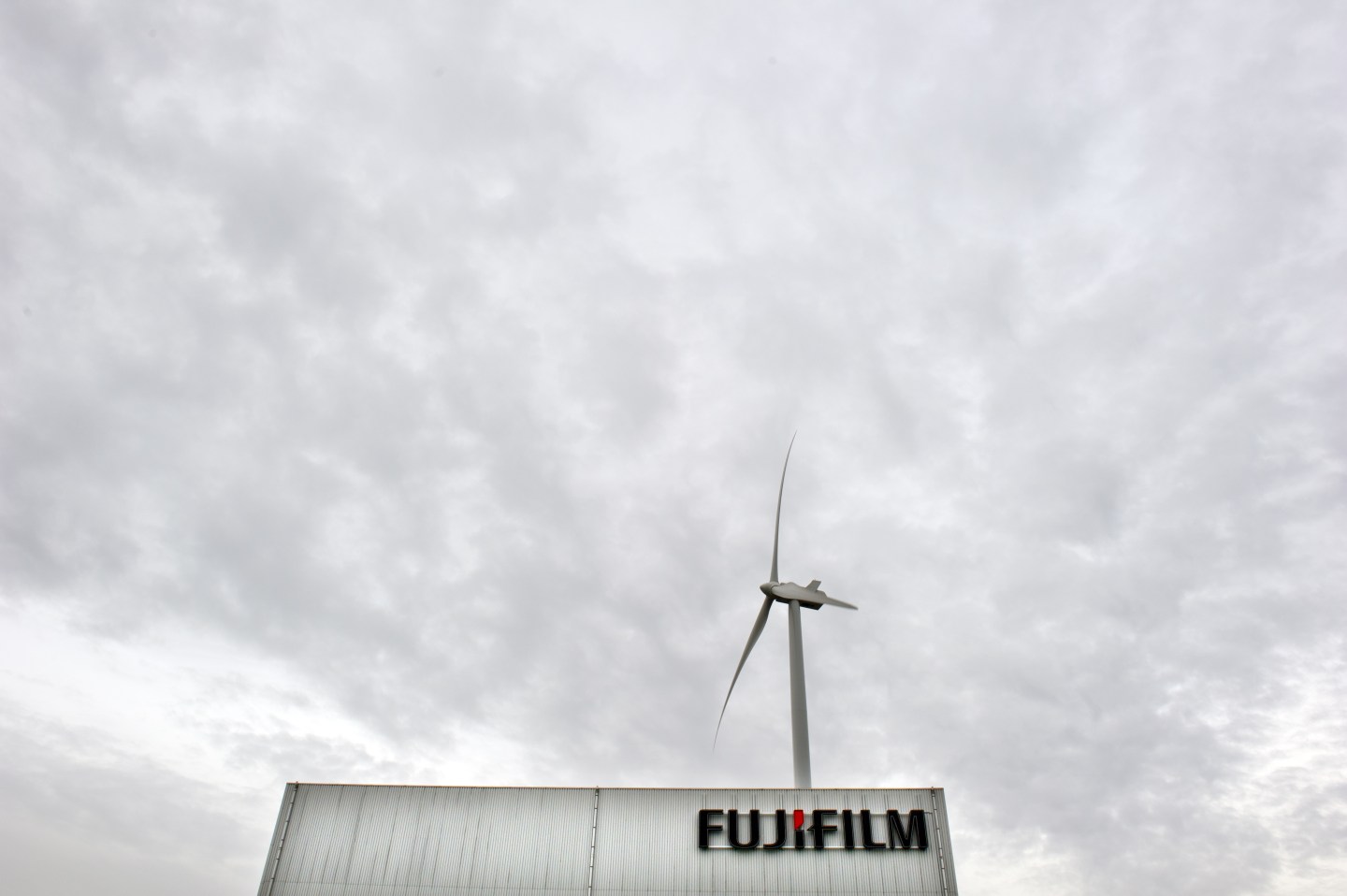 An exterior view of the new Fujifilm fac