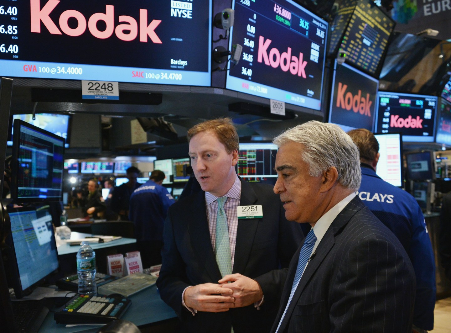 Eastman Kodak Company Rings The New York Stock Exchange Opening Bell