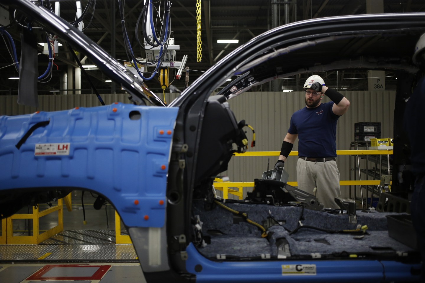 Operations Inside The Toyota Motor Corp. Manufacturing Facility Ahead Of GDP Figures