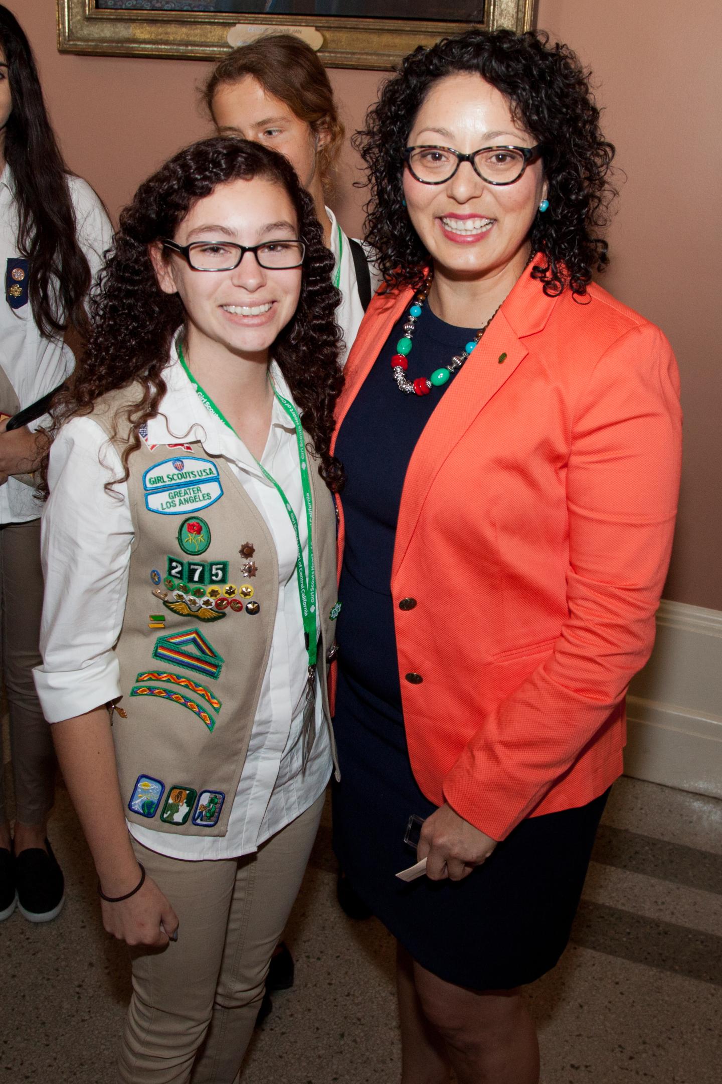 California Legislators Sign Proclamation In Sacramento, California Recognizing 100 Years Of The Gold Award, The Highest Rank In Girl Scouting