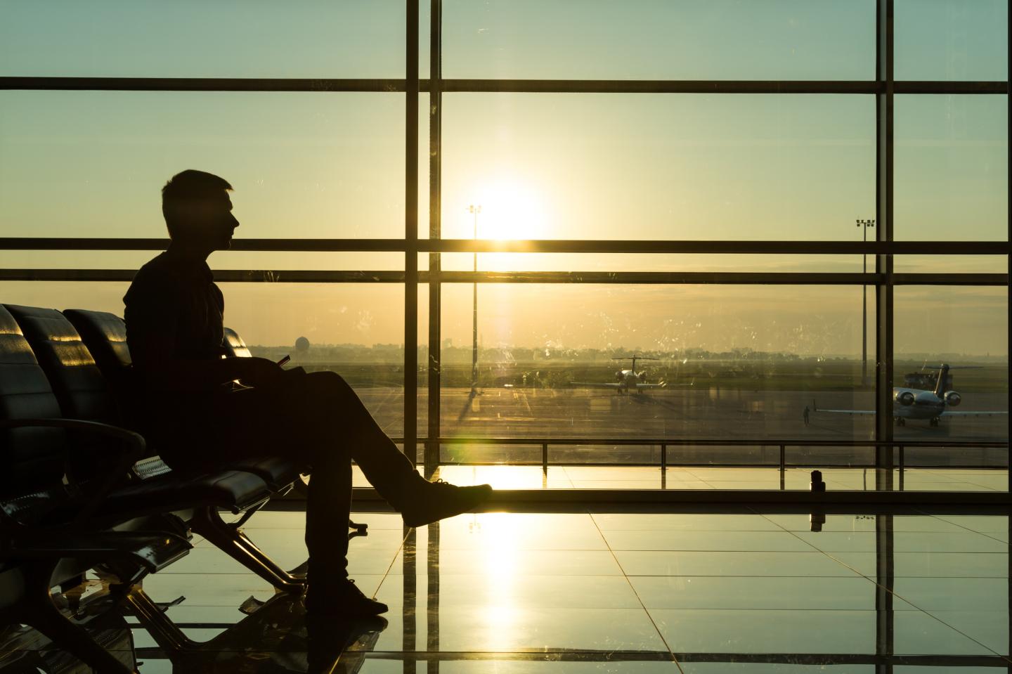 Dawn at the airport