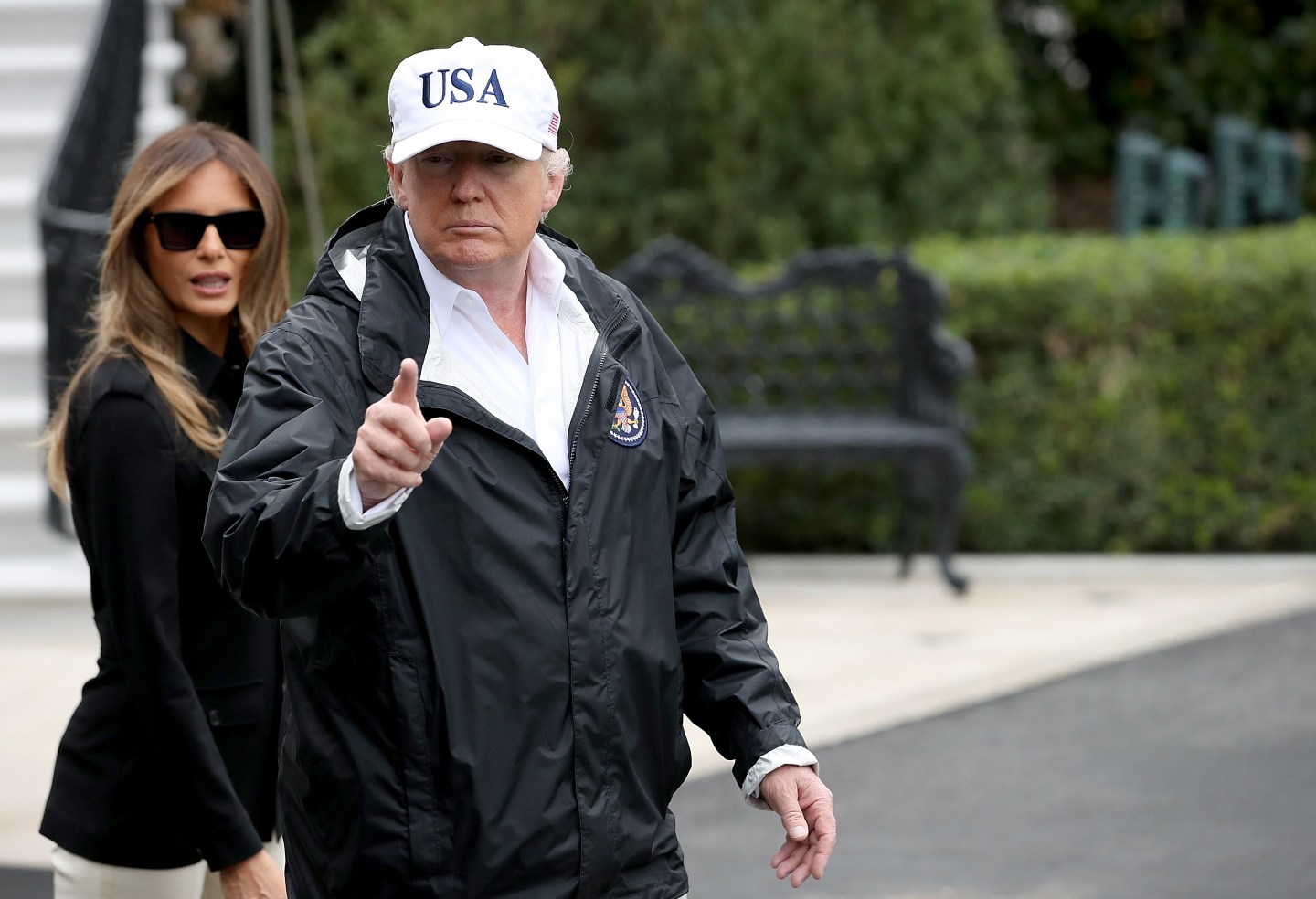 President Trump Departs White House For Florida