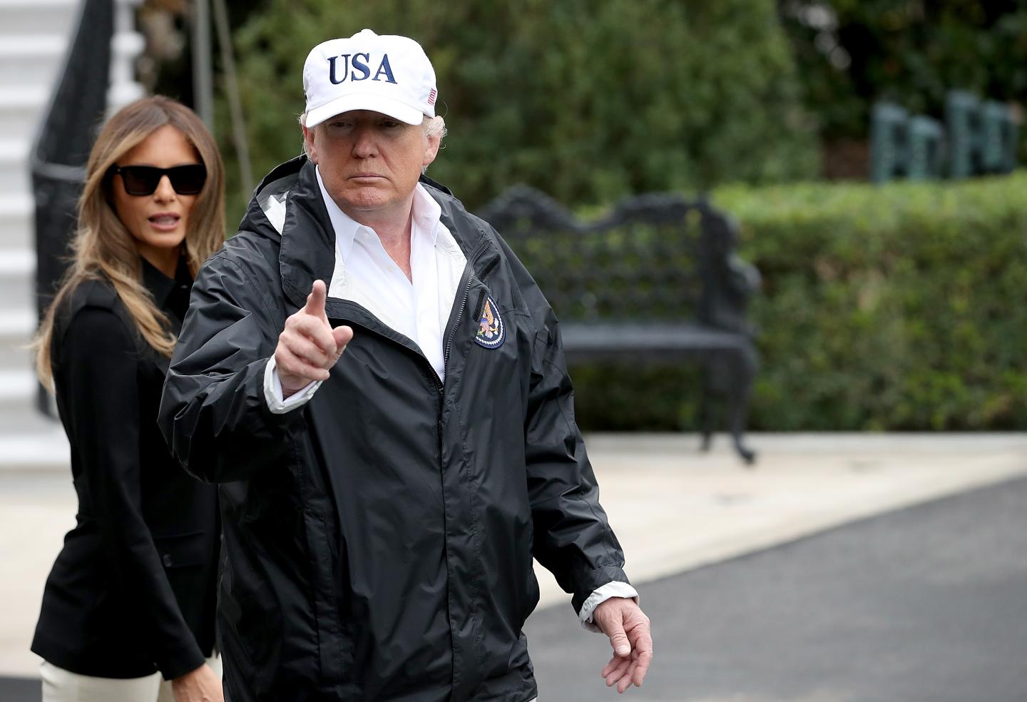 President Trump Departs White House For Florida