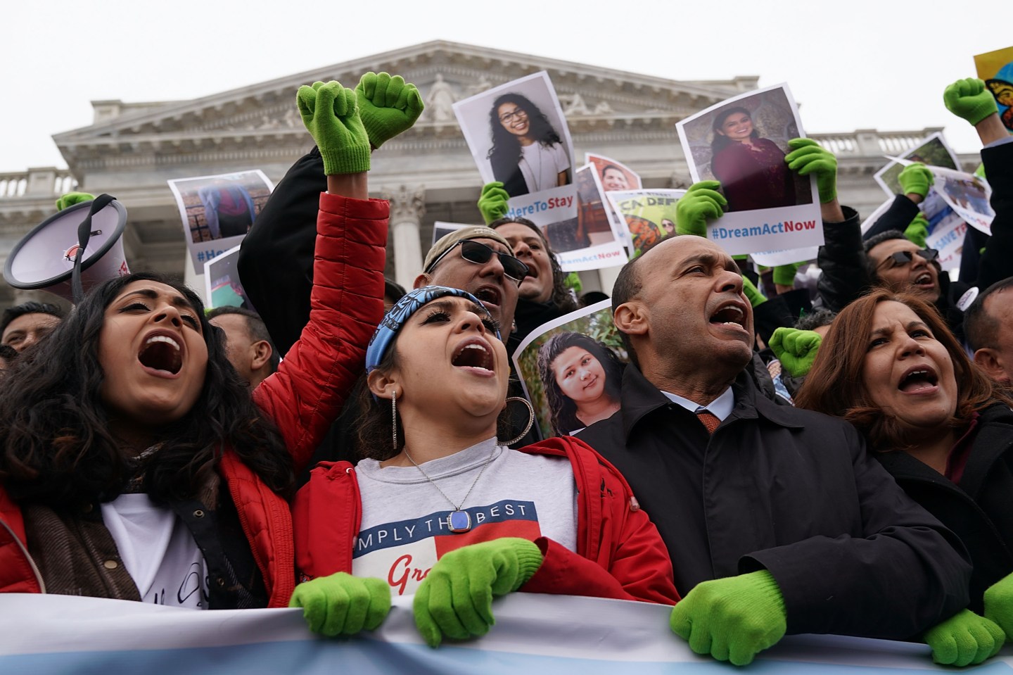 Immigration Activists Protest On Capitol Hill Calling On Congress To Pass Clean Dream Act