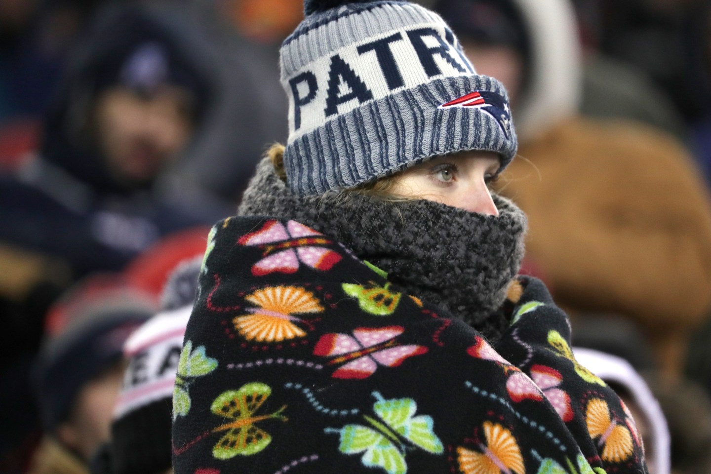 Patriots Fan Cold Outisde