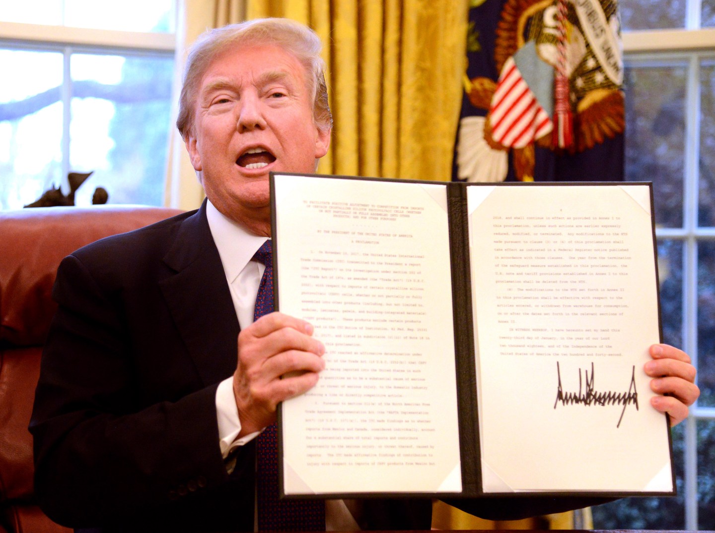 President Trump Signs Signs Section 201 Actions Placing Tariffs On Solar Equipment