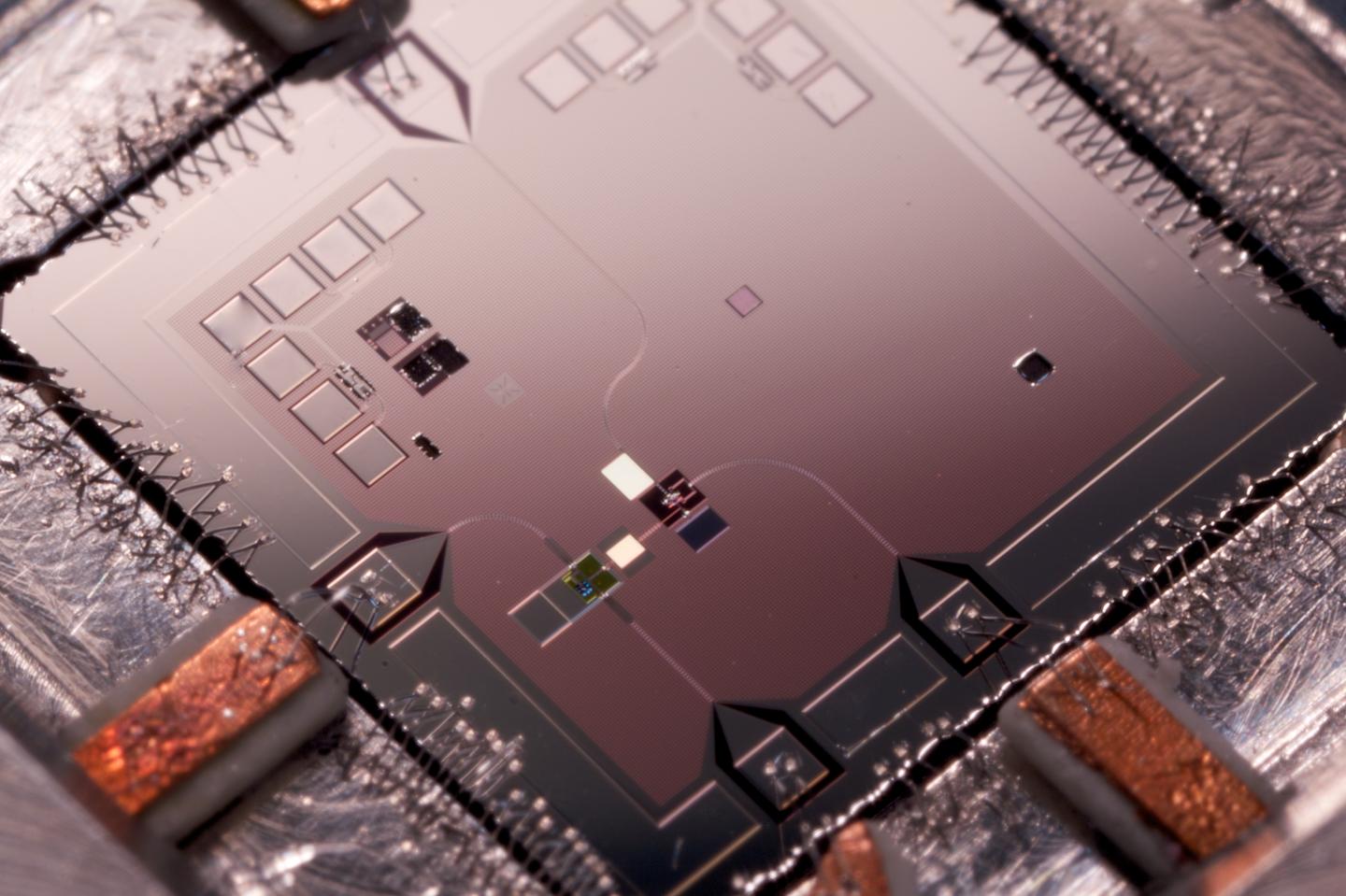 A close-up photo of a quantum machine.