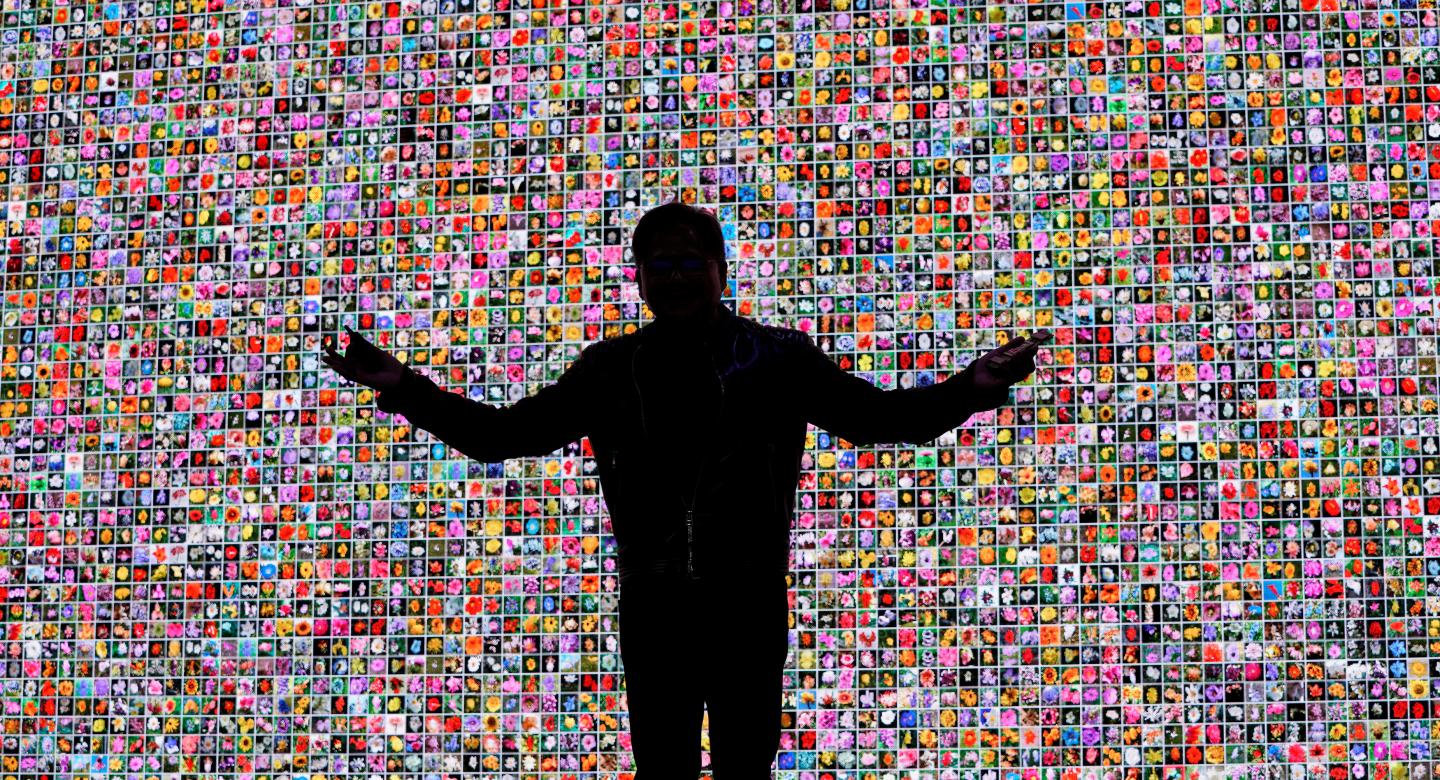 Jensen Huang, CEO of Nvidia, delivers his keynote address at CES in Las Vegas