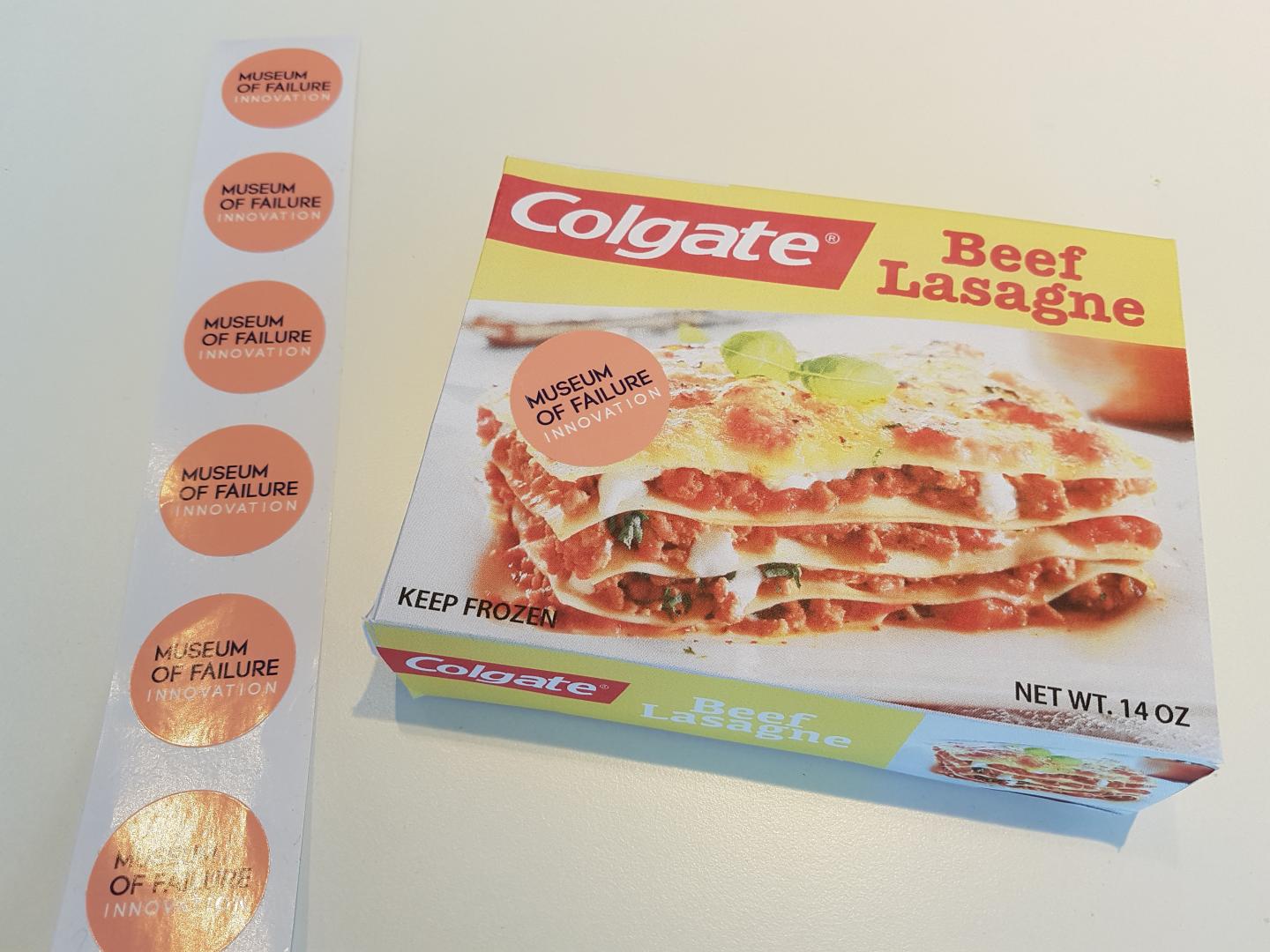 Colgate's Beef Lasagna-Museum of Failure