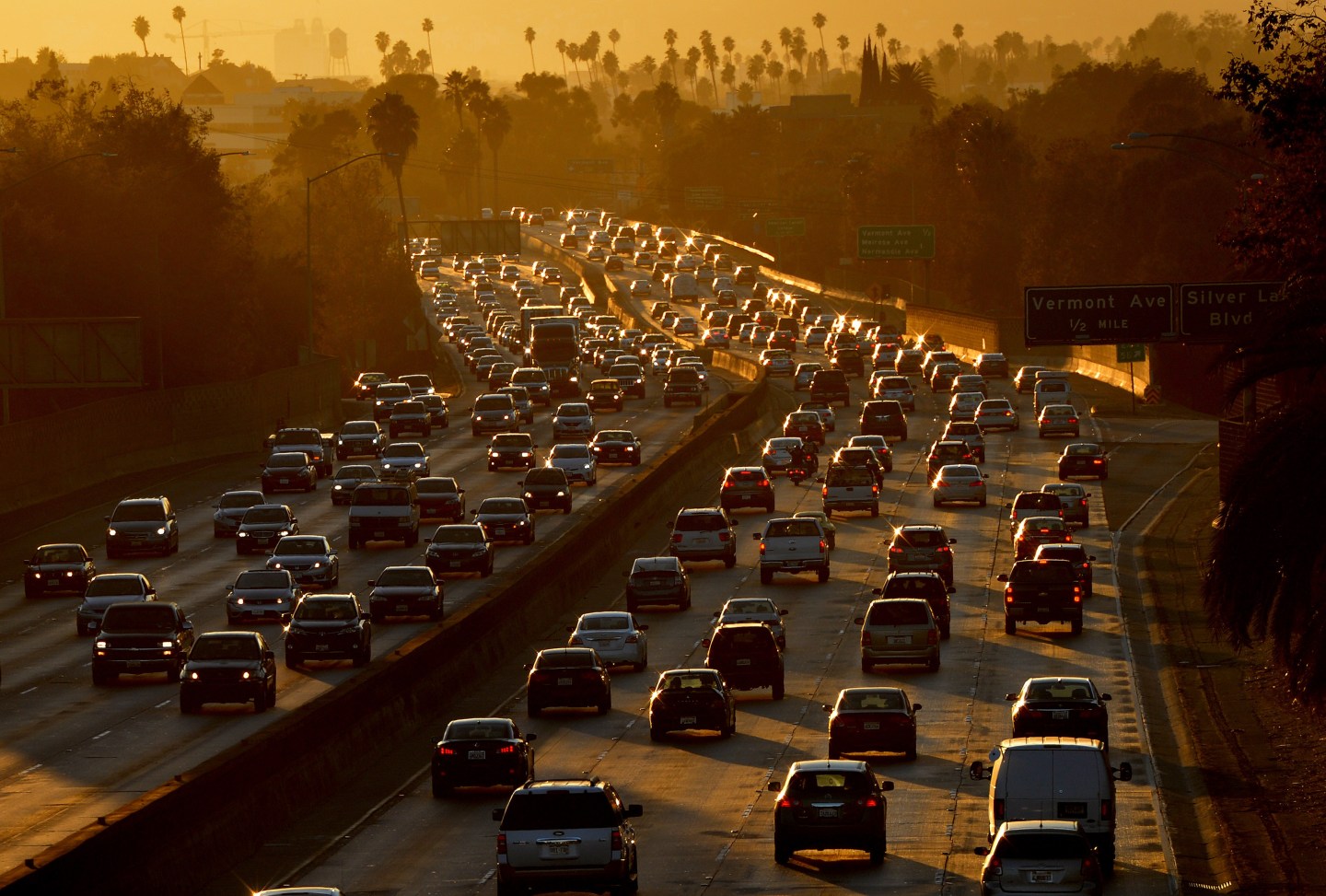Los Angeles Rush Hour Traffic