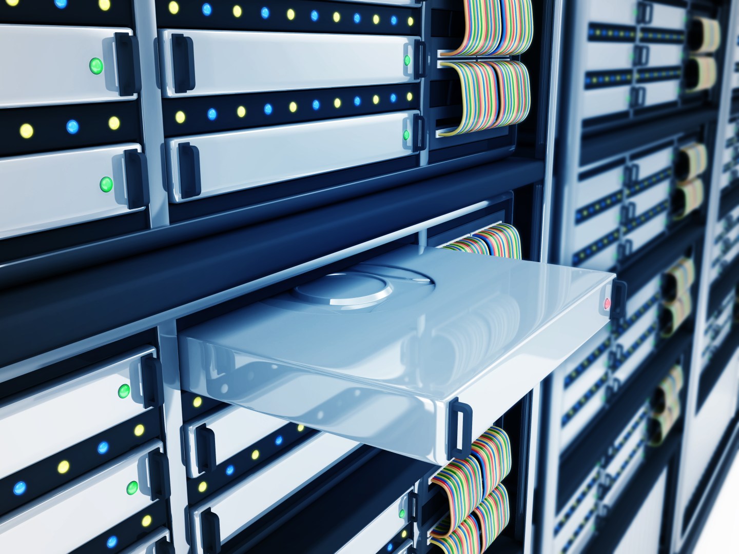 Modern Computer Servers abstract background