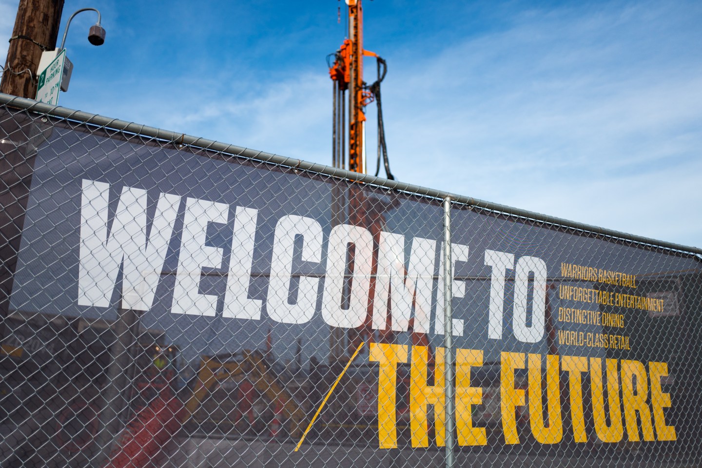 The Chase Center construction site in San Francisco.