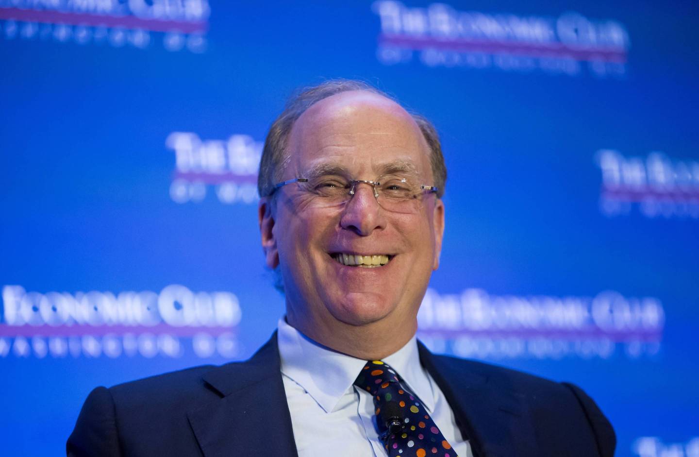 BlackRock Inc. Chairman And Chief Executive Officer Laurence Fink Speaks To Economic Club Of Washington D.C.