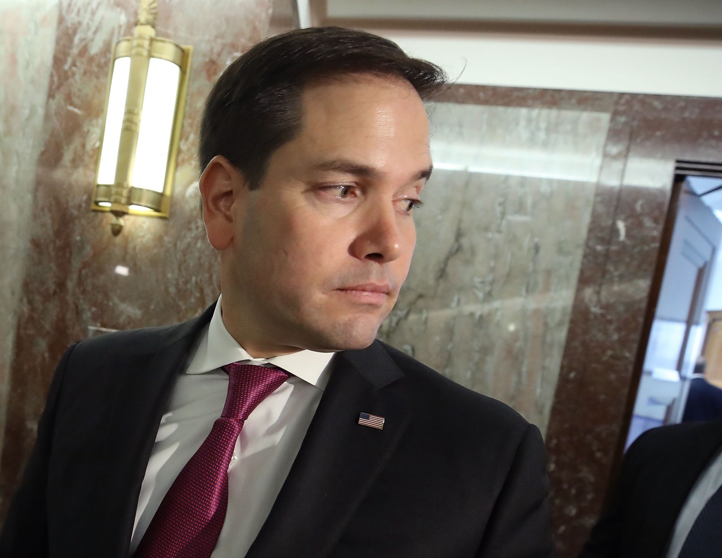Florida Sen. Marco Rubio, in whose state the Parkland school shooting took place.
