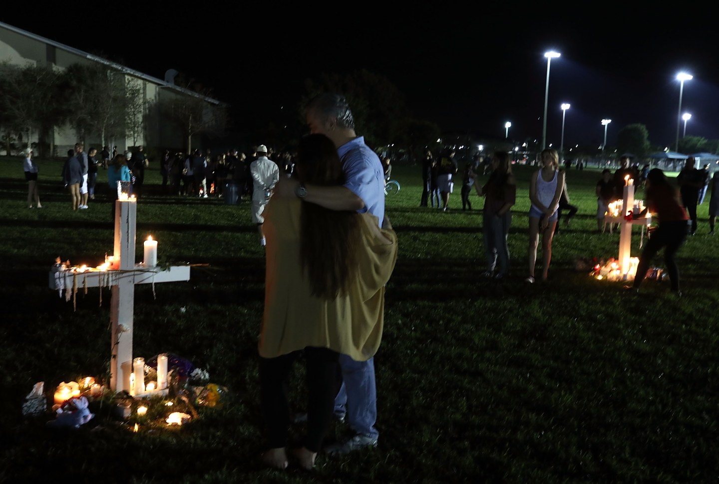 Florida Town Of Parkland In Mourning, After Shooting At Marjory Stoneman Douglas High School Kills 17