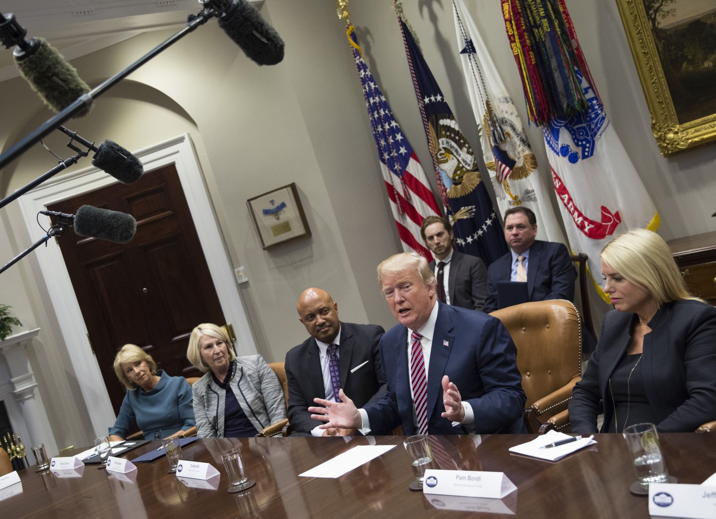 President Trump Meets With State And Local Officials On School Safety
