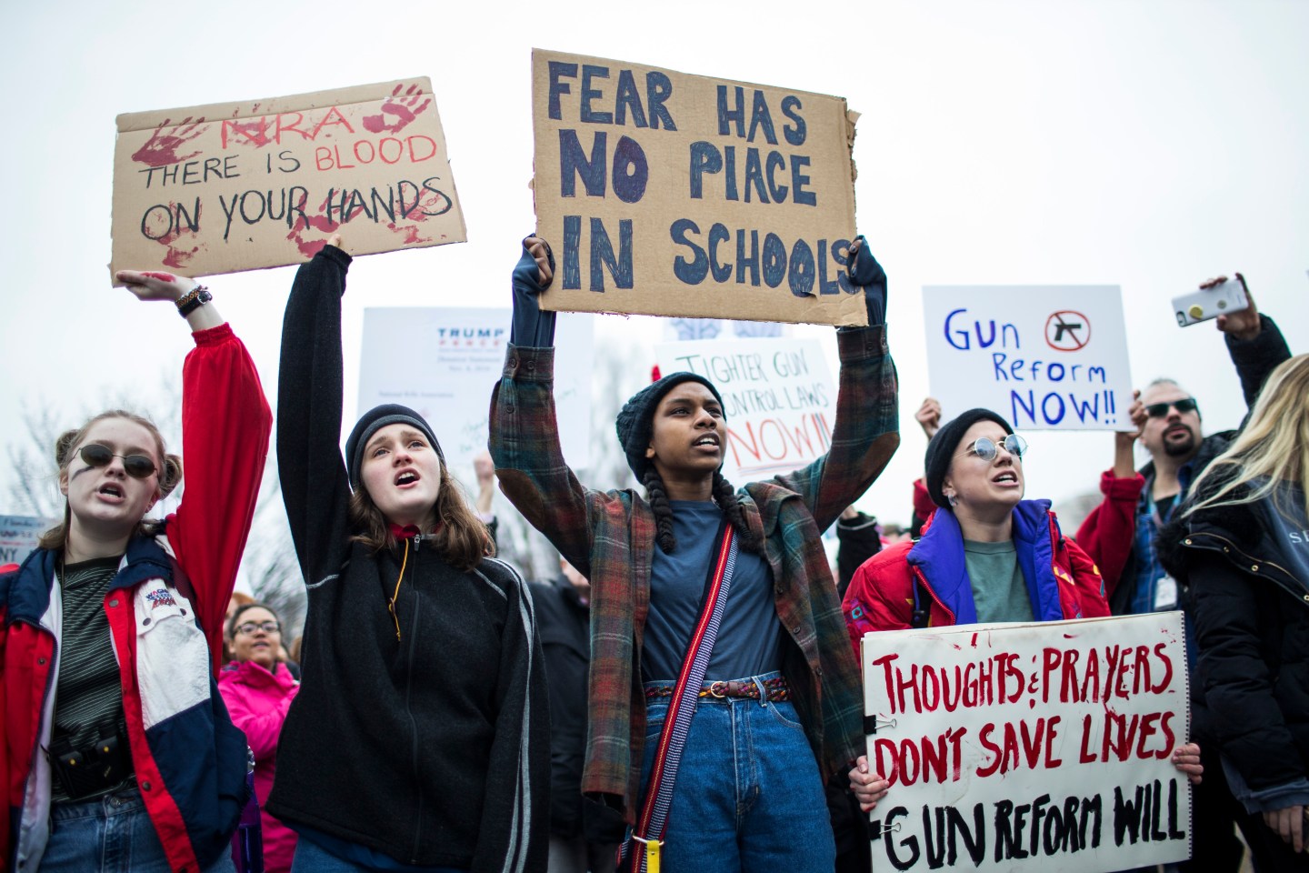 Teens For Gun Reform Hold Protest At The White House