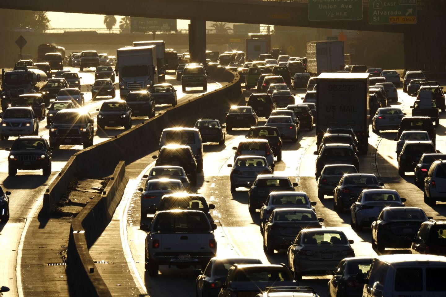 Los Angeles Rush Hour Traffic