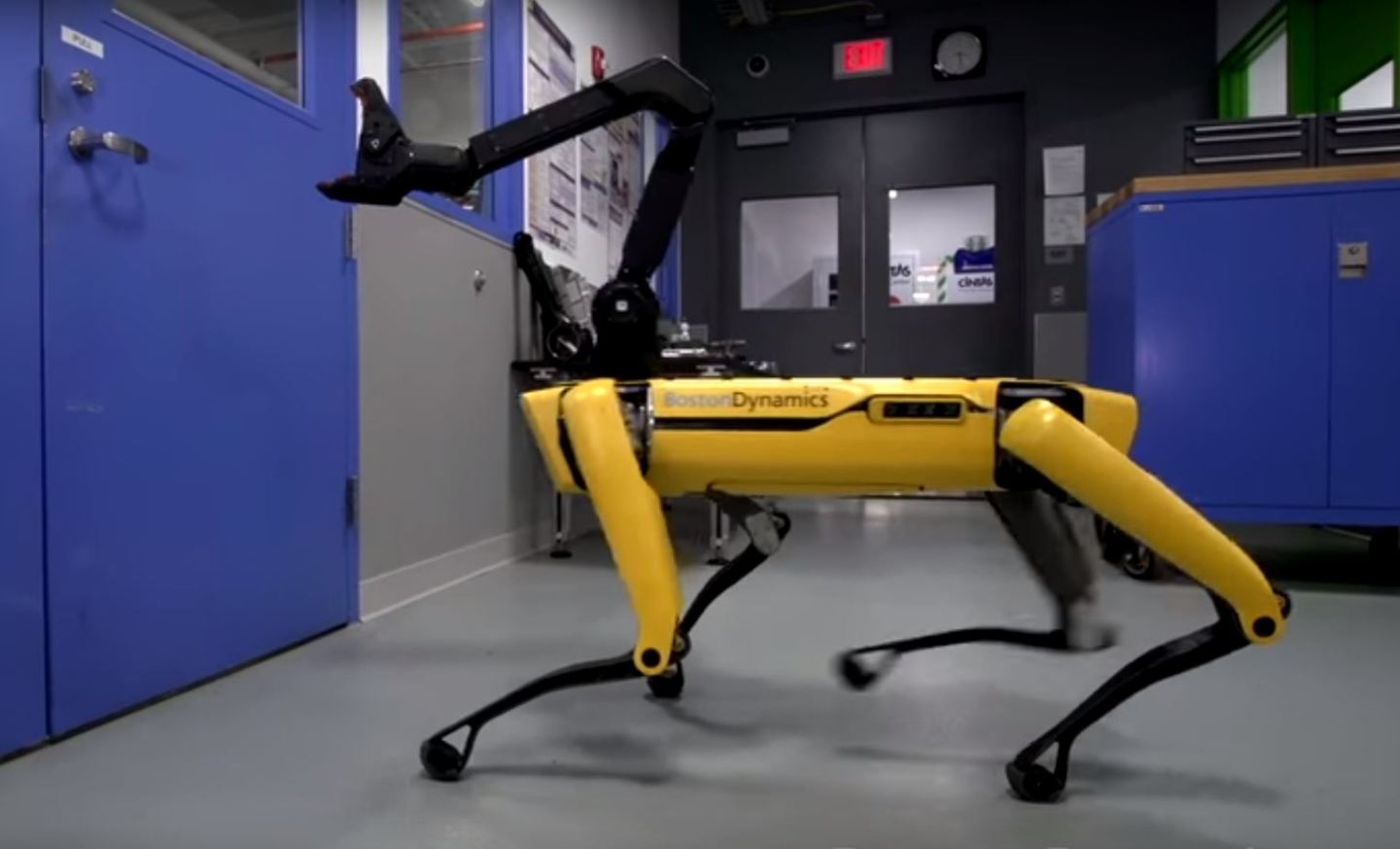 Boston Dynamics' SpotMini robot.